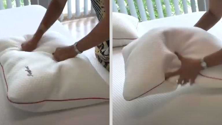 how do you fluff a bamboo pillow